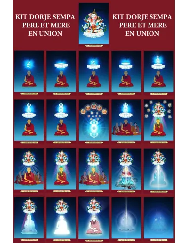 Dorje Sempa Father Mother in Union Visualization Kit