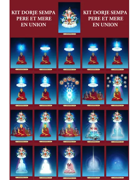 Dorje Sempa Father Mother in Union Visualization Kit