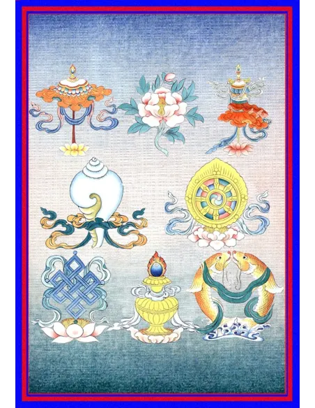 Les huit symboles favorables - Purna kalasha