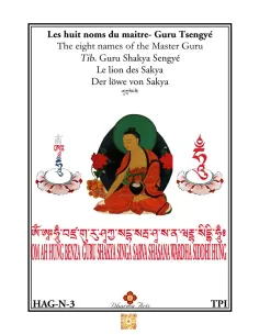 Les huit noms du maitre Gourou Tsengye Le lion des Sakya 2