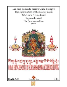 Les huit noms du maitre Gourou Tsengye Rayons de soleil 2