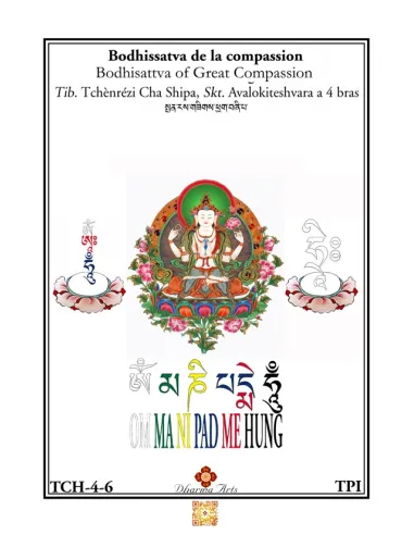 Avalokiteshvara a 4 bras